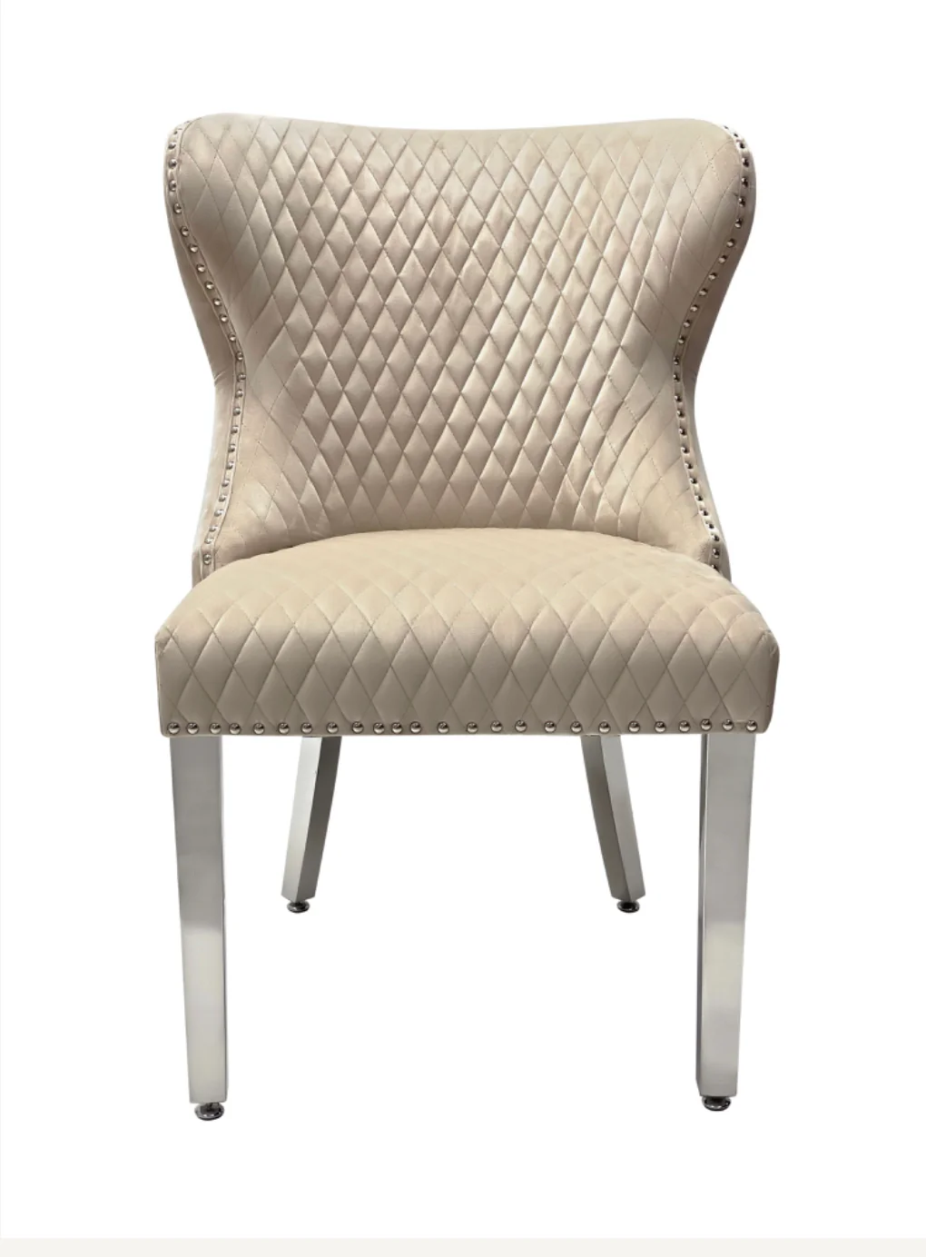 Velvet Lion Knocker Chairs - Valentino Mink