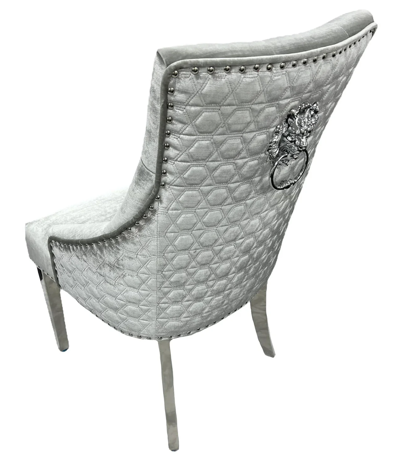 Grey and Silver Dining Chair