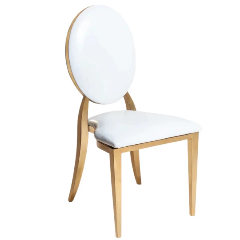 White Leather Dining Chairs